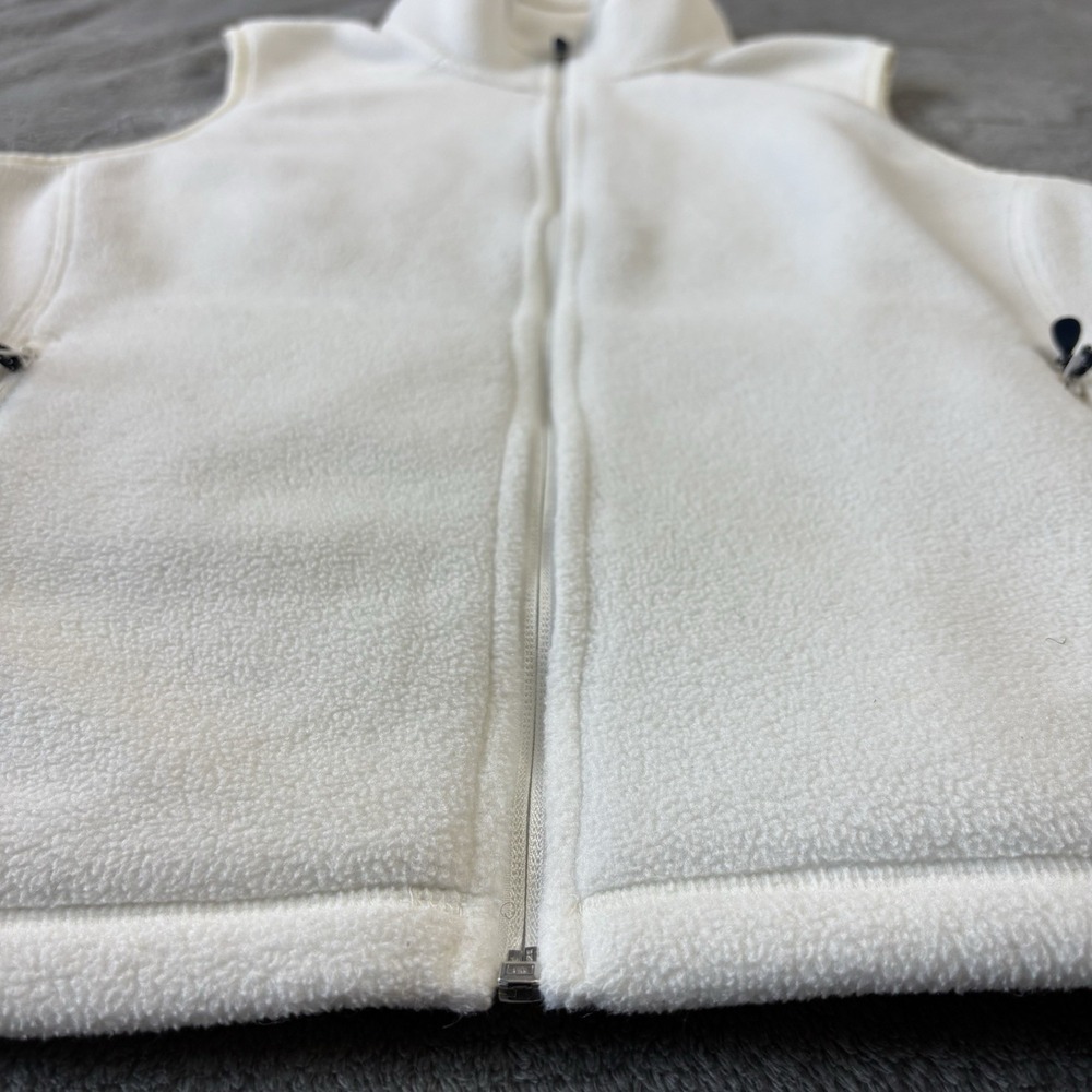 Vineyard Vines Vest Womens S Ivory Full‎ Zip Fleece Casual Preppy Hiking Outdoor - Picture 2 of 15